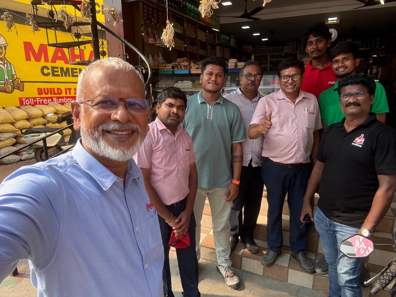 Collaborative field rollout efforts between Vxceed and Sri Sarvaraya Sugars Limited teams during market adoption activities.